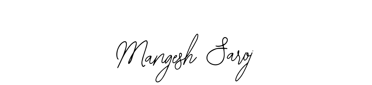 You can use this online signature creator to create a handwritten signature for the name Mangesh Saroj. This is the best online autograph maker. Mangesh Saroj signature style 12 images and pictures png